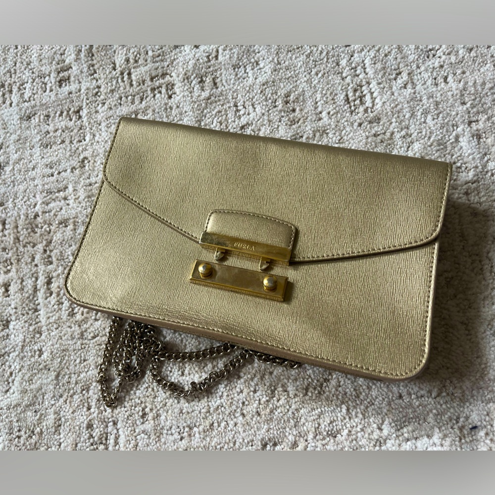 Furla Gold Chain Shoulder Bag